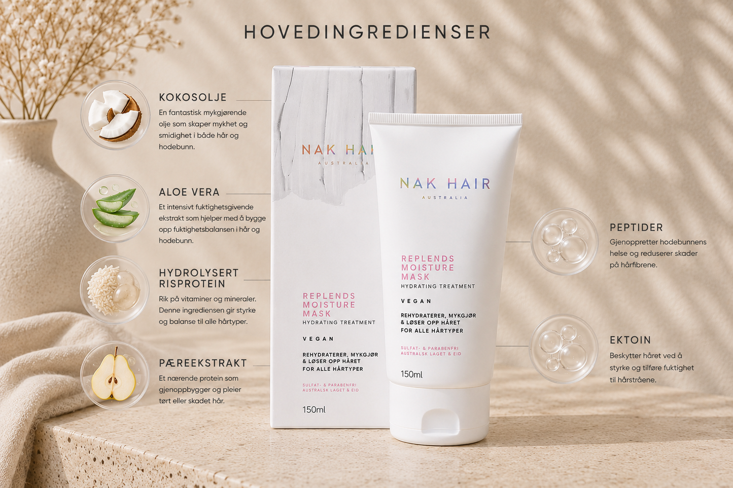 NAK replends moisture mask