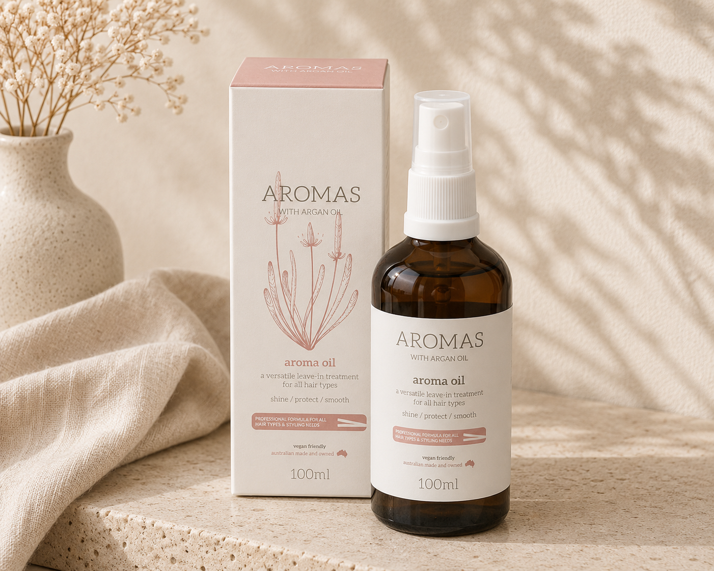 Aromas oil with pump
